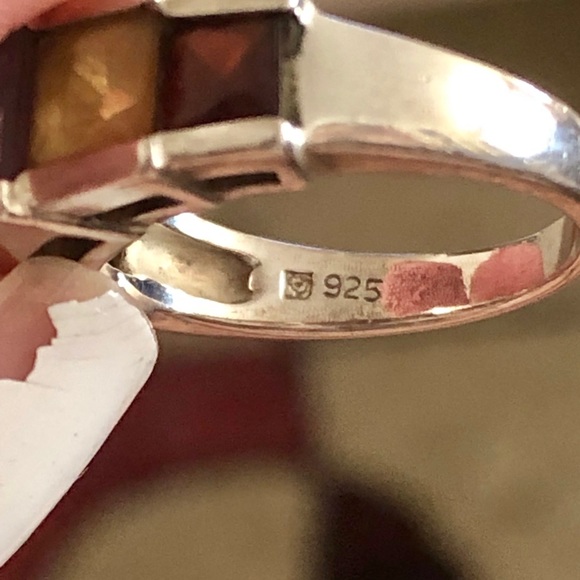 STERLING SILVER and multi-stone ring! - Picture 5 of 5